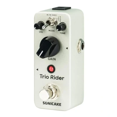 Afbeelding van SONICAKE Overdrive Pedaal Analoog Classic Gitaar Effectpedaal 3 modi Buffered Bypass Trio Rider