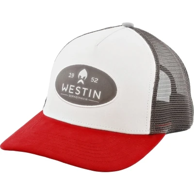 Afbeelding van Westin W6 Classic Cap One Size Silver Grey/Red Vispet