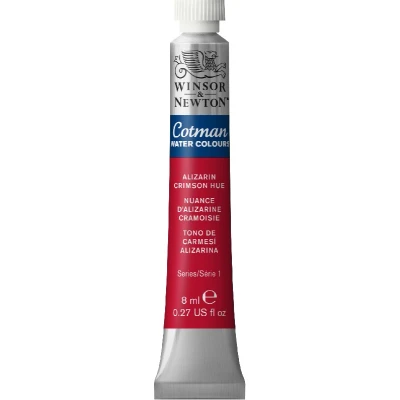 Afbeelding van Winsor &amp; Newton 8840079 Cotman aquarelverf Studio waterverf, levendige hoogwaardige kleuren met zeer goede verwerkingseigenschappen 8 ml tube Alizarine Crimson Hue