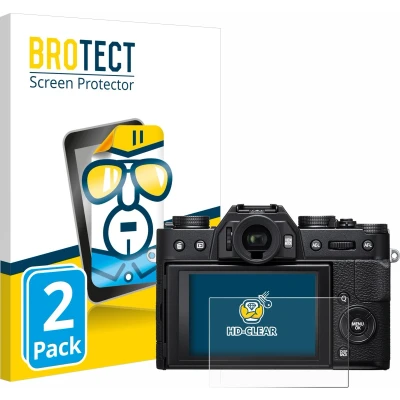 Afbeelding van BROTECT (2 Stuks) Schermbeschermer voor Fujifilm X T20 Screen Protector Transparant