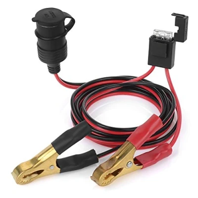 Afbeelding van Jtron Sigarettenaansteker, 12V/24V Waterdichte Auto Verlengkabel Plug Socket met zekeringhouder &amp; Draad voor Boot Motorfiets ATV RV Aansteker Sockets Stopcontact Contact 7FT/2M