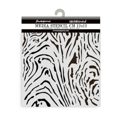 Afbeelding van Stamperia Hidden Grove Thick Stencil 12x12cm Wood Pattern (KSTDS29)