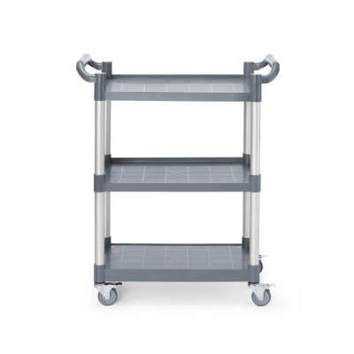 Afbeelding van Hendi Serveerwagen kunststof, Polypropyleen, Grijs, 41(b)x80(d)x95(h)cm, 810200