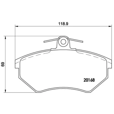 Afbeelding van Brembo Remblokset P 85 015