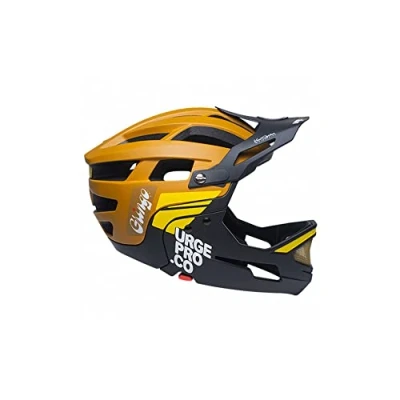 Afbeelding van Urge Gringo de la Sierra Integraalhelm voor mountainbike, met afneembare kinbescherming, bruin/zwart S/M