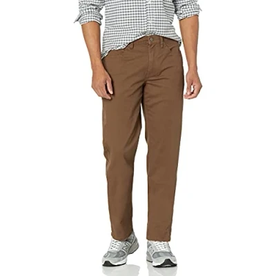 Afbeelding van Amazon Essentials Straight fit 5 pocket Stretch Twill Pant Casual, Bruin, 34W x 32L