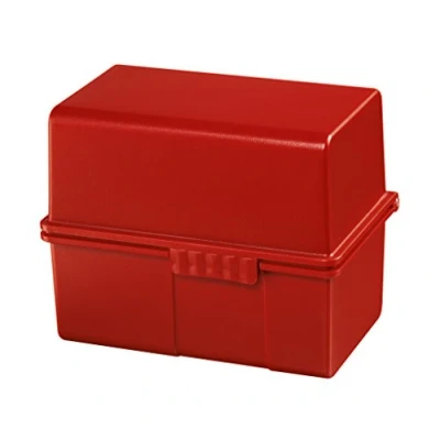 Afbeelding van Kaartenbak HAN A8 incl.100 kaarten+tab A Z rood