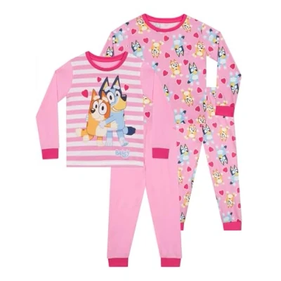 Afbeelding van Bluey Pyjama 2 Pack Bingo Meisjes Pyjama’s Sets van PJs Roze 92
