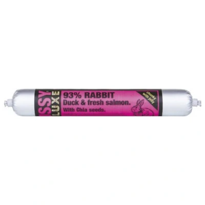 Afbeelding van Pussy Deluxe Rabbit &amp; Duck Fresh Salmon Kattenvoer Konijn Eend Zalm 100 g