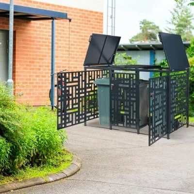 Afbeelding van Containerombouw Bernalda voor 3 containers 240L antraciet casa.pro