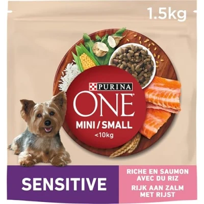 Afbeelding van 6x Purina One Delicate Mini Small hondenvoer Zalm 1.5kg