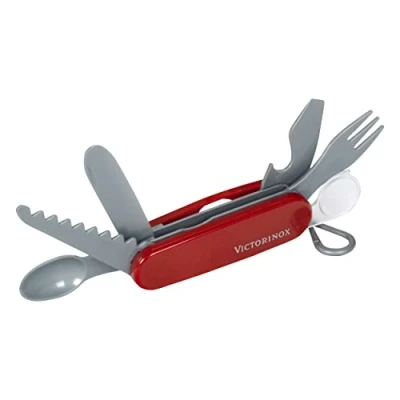 Afbeelding van Theo Klein 2805 Victorinox Zwitsers zakmes Speelgoedzakmes voor kinderen met 6 tools en bestek Speelgoed vanaf 3 jaar