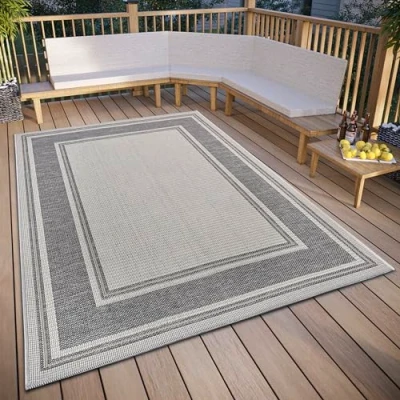 Afbeelding van Binnen en buitenkleed Cast 115x170cm Grijs Klassiek Vloerkleed 123vloerkleed.nl is de online webshop voor vloerkleden woonaccessoires.