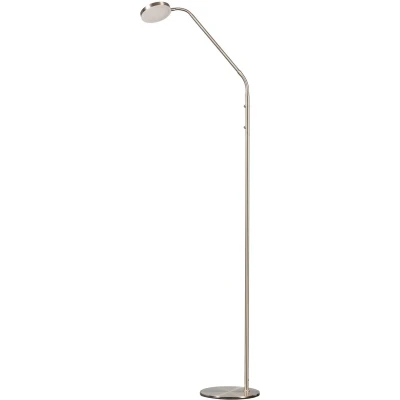 Afbeelding van ETH Duuk Led Vloerlamp Nikkel oplaadbaar