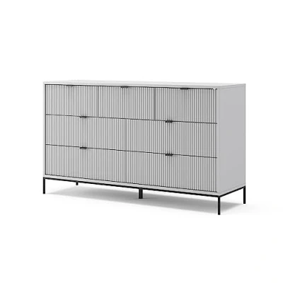 Afbeelding van Vicco Dressoir &quot;Eliza&quot;, Grijs, 140 x 81 cm