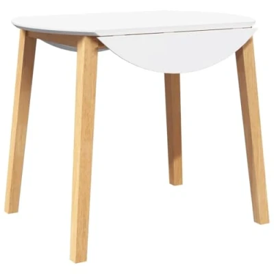 Afbeelding van vidaXL Eettafel massief hout naturel rubber