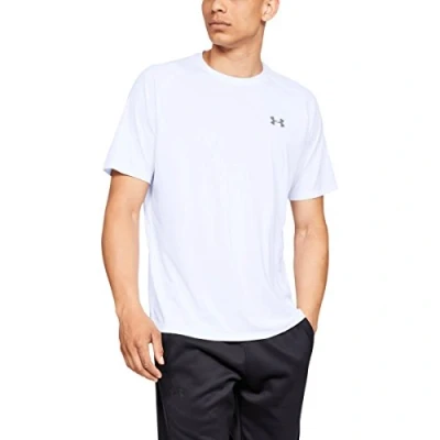 Afbeelding van Under Armour TECH TEE Sport Tshirt, Heren, Maat: 4XL, White/overcast gray