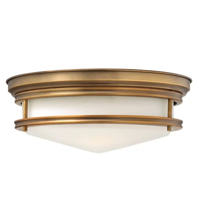 Afbeelding van Hinkley LED Plafondlamp Hadley 3X E27 Max 40W IP44 Dimbaar Brushed Bronze
