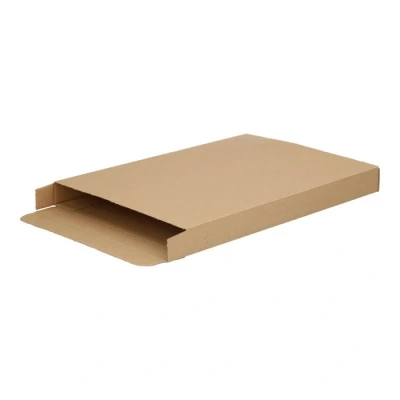 Afbeelding van 50x Brievenbusdoos A4 bruin met zijklep 299 x 213 28 mm E golf (± 1,5 mm) Karton Universele verzenddozen