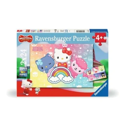 Afbeelding van Ravensburger Kinderpuzzle 12001034 Die besten Freunde 2x24 Teile Hello Kitty Puzzle für Kinder ab 4 Jahren