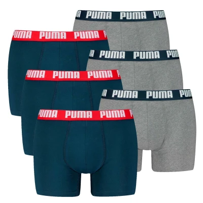 Afbeelding van PUMA Boxershorts navy / grijs rood wit