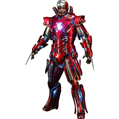 Afbeelding van Hot Toys Silver Centurion Armor Suit Up Version 1:6 Scale Figure Iron Man 3 Figuur