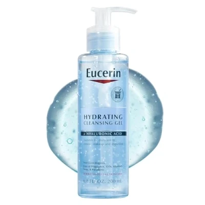 Afbeelding van Eucerin, Hydrating Cleansing Gel + Hyaluronic Acid, 6.8 fl oz (200 ml)
