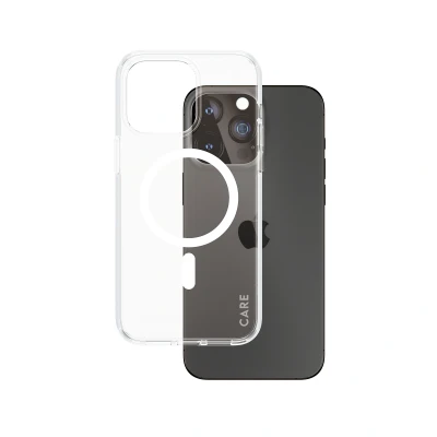 Afbeelding van CARE by PanzerGlass Flagship Case Transparant Urban Combat w. Wit MagSafe iPhone 15 Pro Max