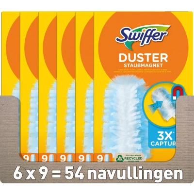 Afbeelding van 6x Swiffer Duster Trap &amp; Lock navullingen 9 stuks