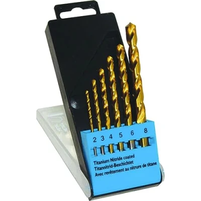 Afbeelding van C.K T3293 HSS Metaal spiraalboorset 6 delig TiN DIN 338 Cilinderschacht 1 set(s)