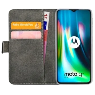 Afbeelding van Mobilize PU leer Book Case Zwart Motorola Moto G9 Play/Moto E7 Plus