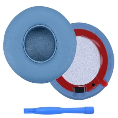 Afbeelding van Ear Pads Replacement for Beats Solo 4 Wireless Headphones by MMOBIEL Memory Foam and Protein PU Pad Cushions Noise Isolation Earpads Blue