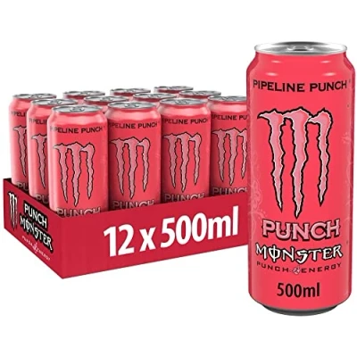 Afbeelding van Monster Energy Pipeline Punch, 12 x 500 ml, wegwerpdoos, met een mix van maracuja, oranje en guave