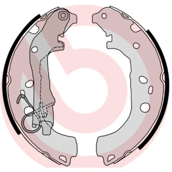 Afbeelding van Brembo Remschoen set S 23 518