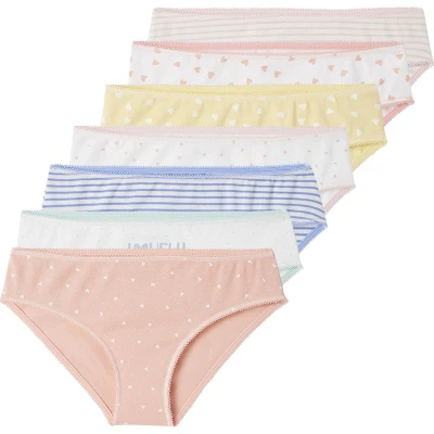 Afbeelding van Vertbaudet Set van 7 mooie meisjesslipjes BASICS