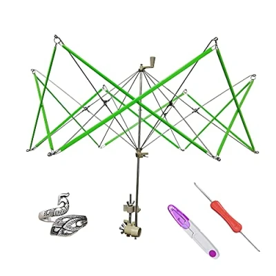 Afbeelding van Garen Swift Winder Ball Breien Houder voor Skeins + 1 STKS Schaar Verstelbare Loop Haak