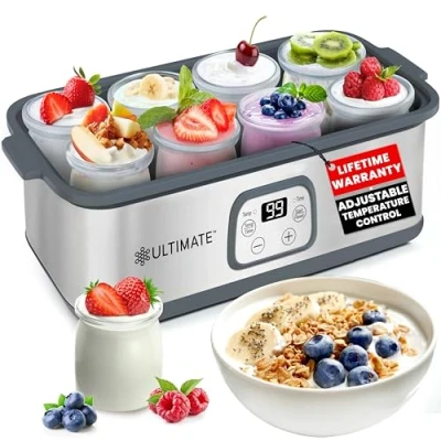 Afbeelding van Ultimate Probiotische yoghurtmaker Maak miljarden levende probiotica met instelbare temperatuur en tijdregeling Krijg een betere darmgezondheid Levenslange garantie Perfect keukencadeau