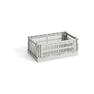 Afbeelding van Hay Colour Crate Krat RE Opbergbak S Light Grey