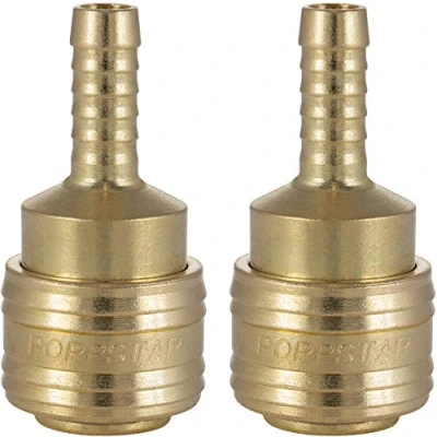 Afbeelding van Poppstar 2x Snelkoppeling Perslucht NW 7,2 met Mondstuk voor Slang LW 8 mm Persluchtaansluiting