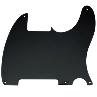 Afbeelding van Musiclily 5 Schroefgaten Gitaar Tele Slagplaat Blank voor Fender USA/Mexican Telecaster Esquire, 1 laags Zwart