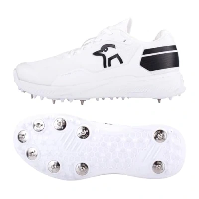 Afbeelding van Kookaburra KC Players Spike Cricket Schoen Wit/Zwart 8