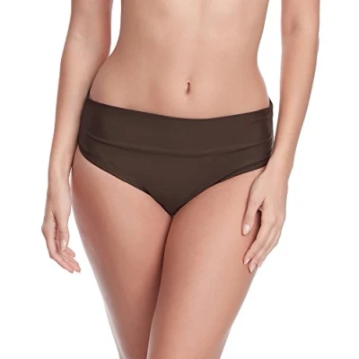Afbeelding van Bellivalini MS VO M72W Dames Zwembroek Zwemshorts Bikinibroekje Elastische tailleband Polyamide &amp; Elastaan Bruin (8157) 42