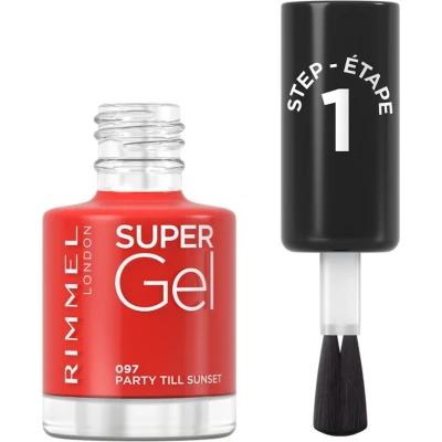 Afbeelding van 1+1 gratis: Rimmel SuperGel Nailpolish 097 Party Till Sunset 12 ml