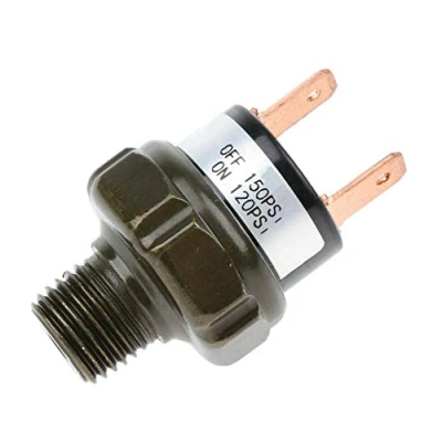 Afbeelding van Mintice 12 V Heavy Duty 120 150 PSI Drukregelaar Schakelaar Klep Luchtcompressor Hoorn Pomp Auto Trein Regulator 1/4 &quot;NPT