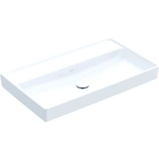 Afbeelding van Villeroy &amp; Boch Collaro meubelwastafel wit (80 x 47 cm) zonder