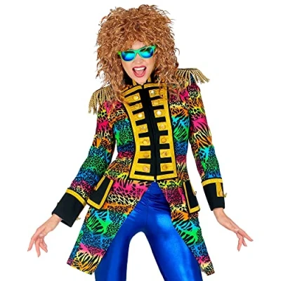 Afbeelding van Widmann Feesten &amp; Gelegenheden Kostuum Wilde Parade Slipjas Dierenprint Vrouw Multicolor XL Carnavalskleding Verkleedkleding