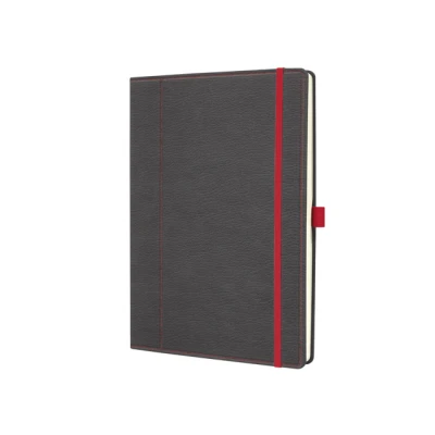 Afbeelding van Sigel notitieboek Conceptum A4 194 pagina&#039;s 80 grams dots grijs/rood SI CO694