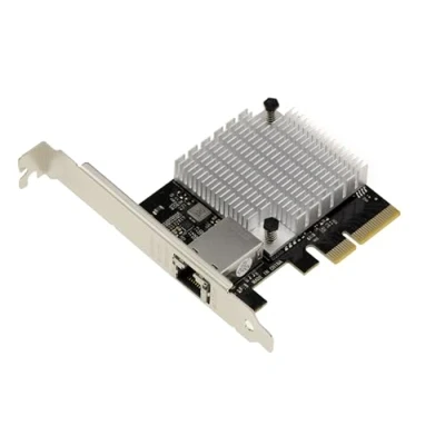 Afbeelding van KALEA INFORMATIQUE 1 poorts RJ45 10G PCIe 10 Gigabit Ethernet netwerkkaart met AQUANTIA AQC107S T1 chipset Low en High Profile