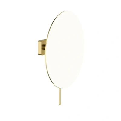 Afbeelding van HotBath Gal Vergrotingsspiegel met wandmontage Geborsteld Messing PVD GLA20BBP