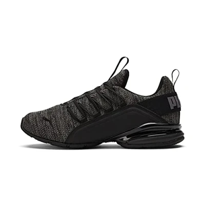 Afbeelding van PUMA Axelion hardloopschoenen voor heren, Multi Black Castlerock, 43 EU